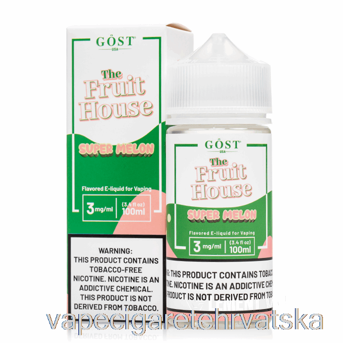 Vape Cigarete Super Melon - The Fruit House - Gost Vapor - 100ml 6mg